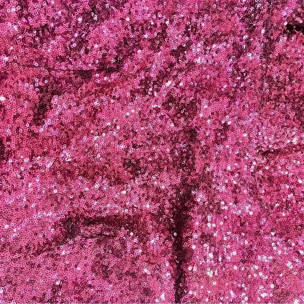 Berry Wine Red Prom HOCO Sequin Sparkly Short Dress Size 13/14 Deep V Backless - Picture 4 of 7